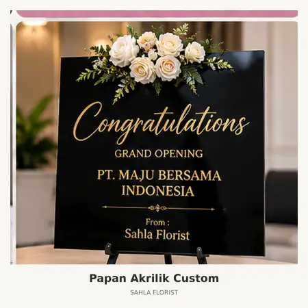 Papan Bunga Akrilik Pekalongan Selatan